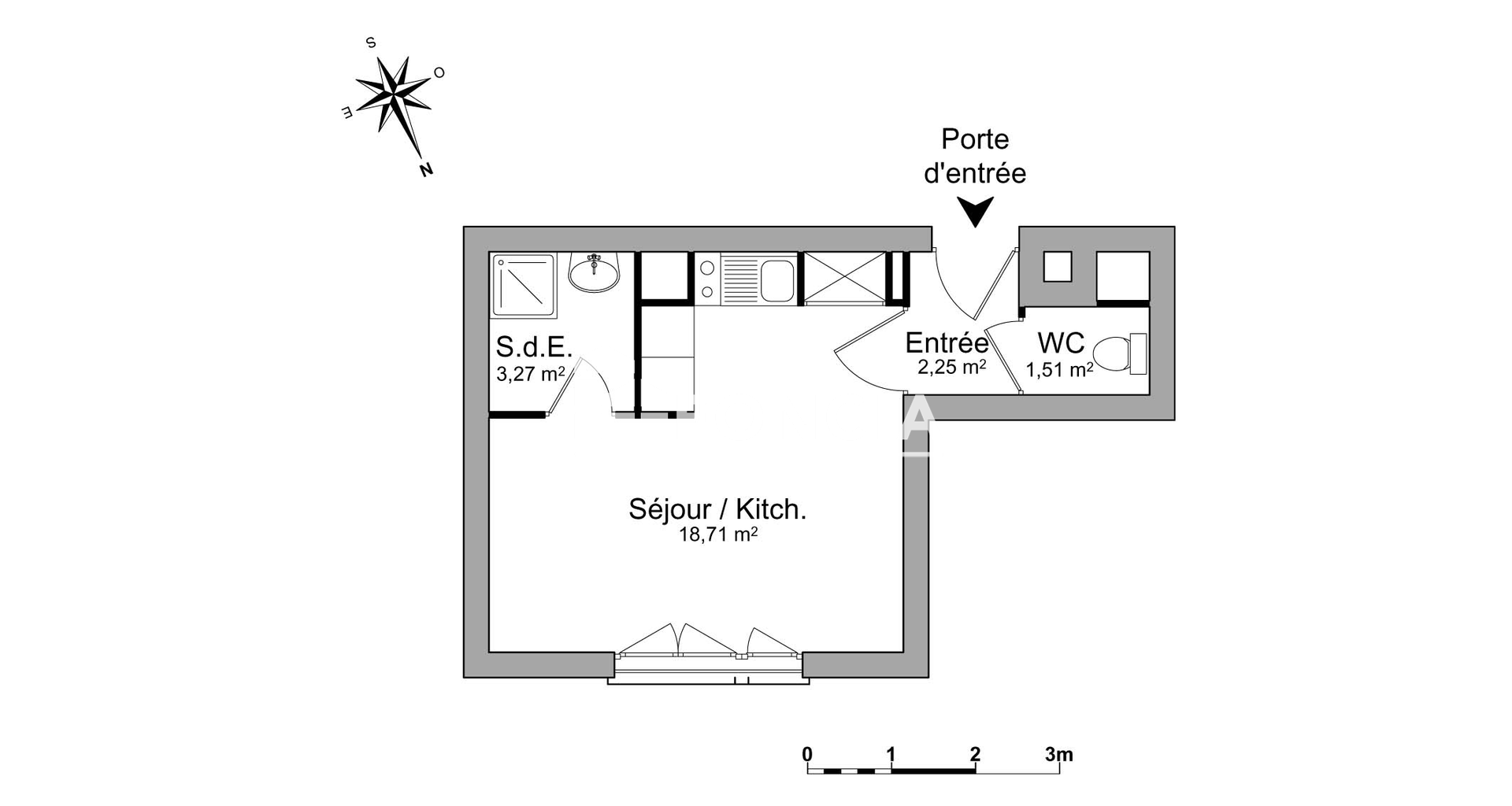 Studio (25.74 m²) à louer - Vincennes (94300)
