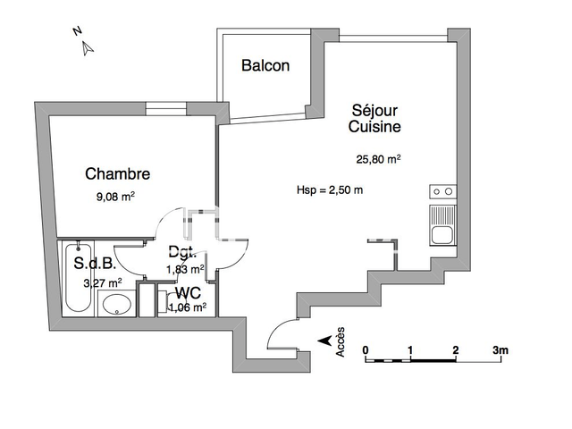Appartement 2 pièces (41.04 m²) à louer - Pledran (22960)