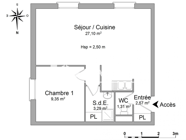 Appartement 2 pièces (43.62 m²) à louer - Gien (45500)