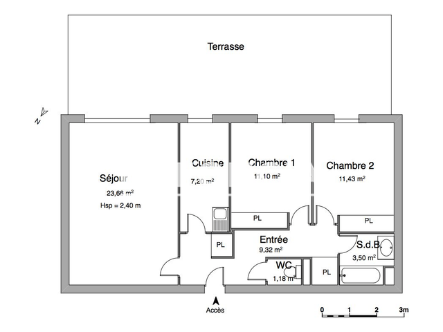 Appartement 3 pièces (67.39 m²) à louer - St Raphael (83700)