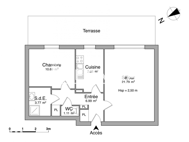 Appartement 2 pièces (51.41 m²) à louer - Rouen (76000)
