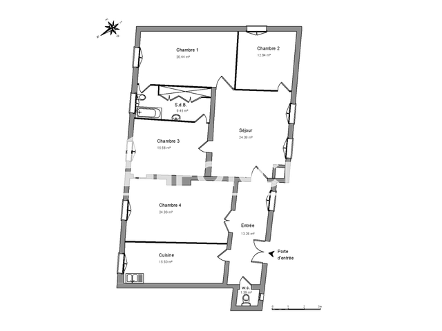 Appartement 5 pièces (137.2 m²) à louer - Montpellier (34000)