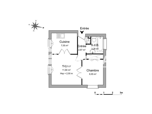 Appartement 2 pièces (32.89 m²) à louer - Louvres (95380)