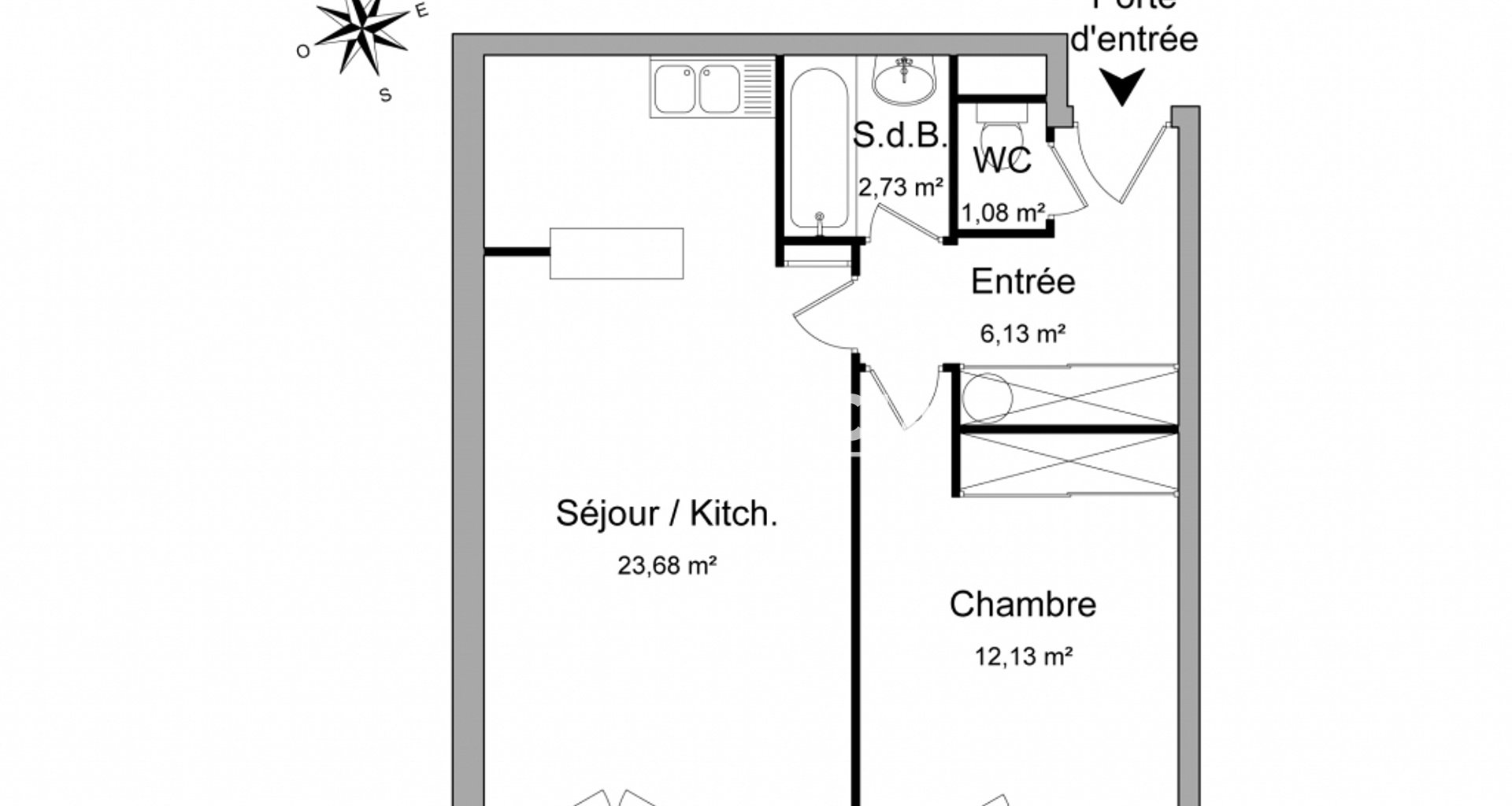 Appartement 2 pièces (45.75 m²) à louer - Franconville (95130)