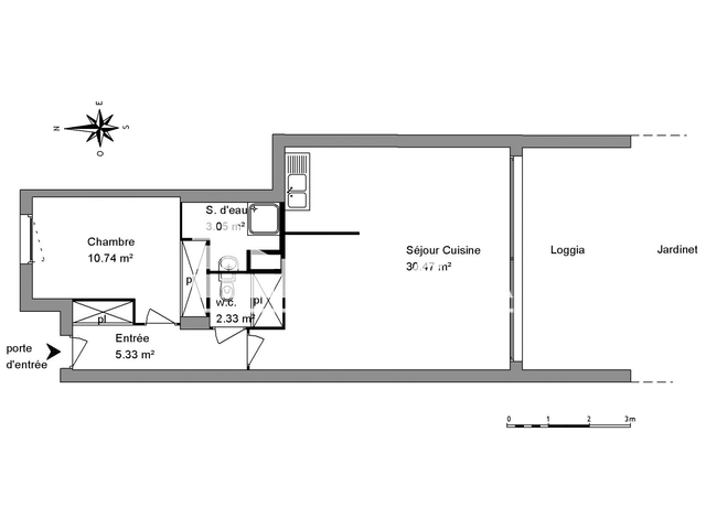 Appartement 2 pièces (51.92 m²) à louer - Montpellier (34080)