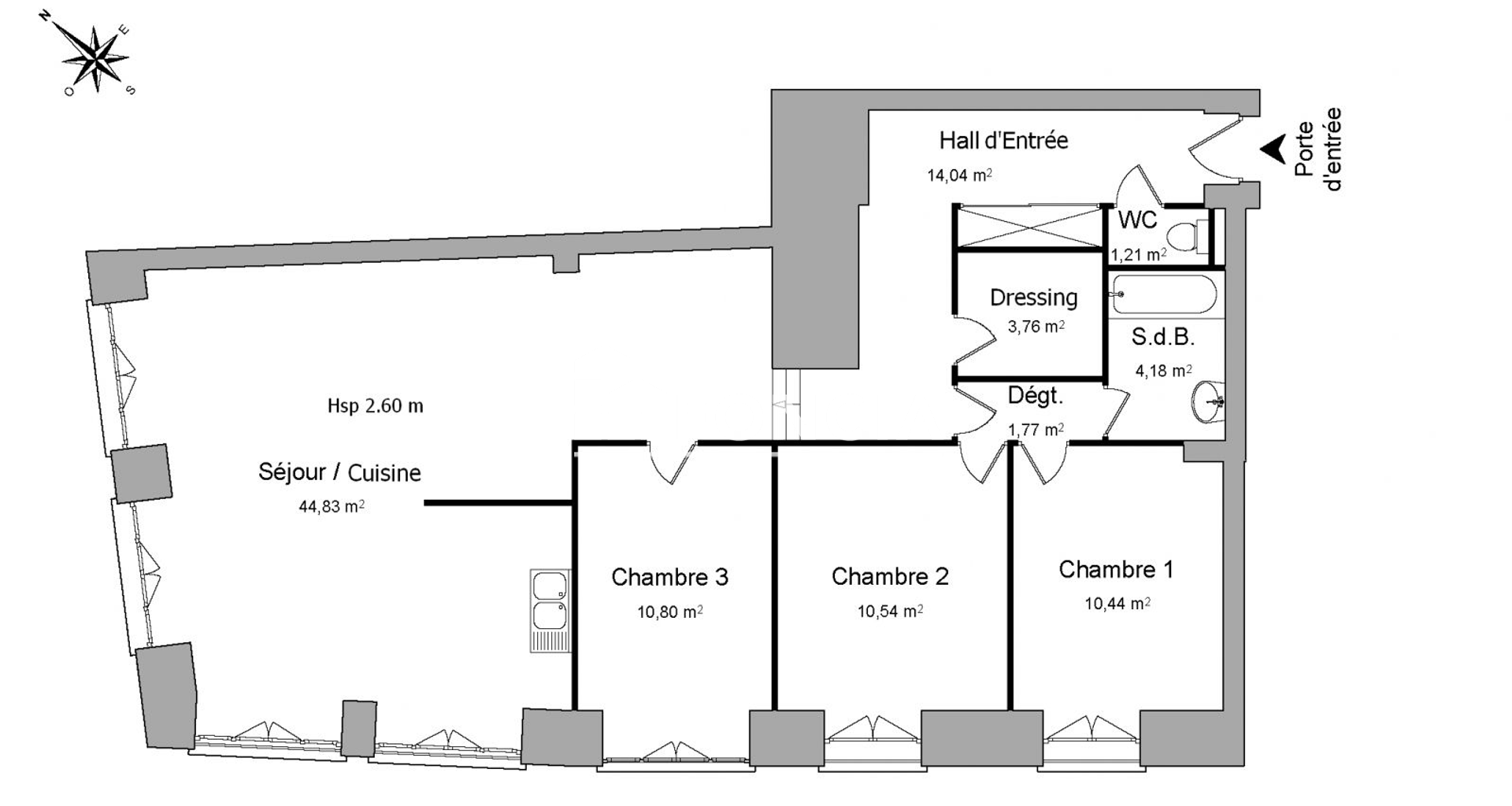 Appartement 5 pièces (101.57 m²) à louer - Orléans (45000)