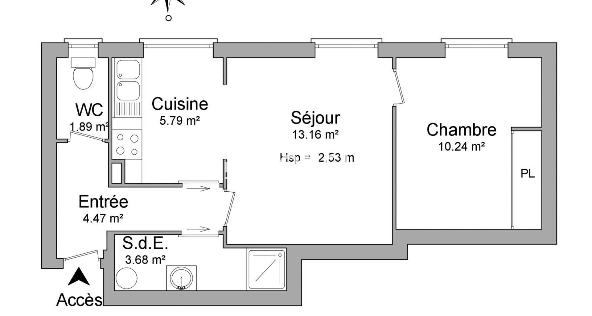 Appartement 2 pièces (39.23 m²) à louer - Nîmes (30000)