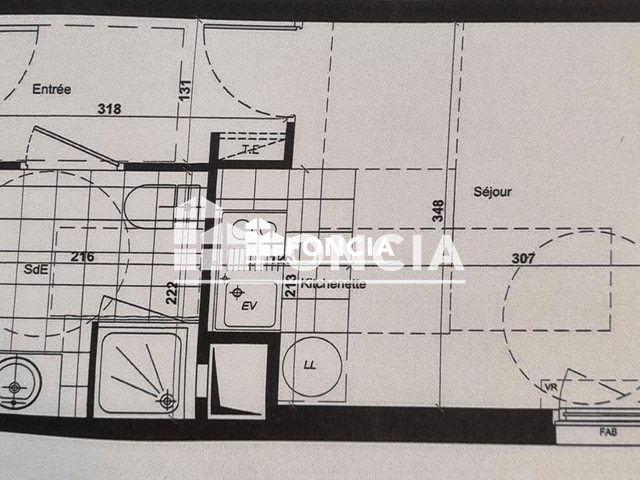 Studio (22.43 m²) à louer - Bourg La Reine (92340)