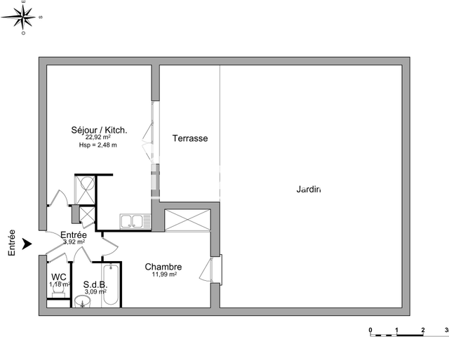 Appartement 2 pièces (43.1 m²) à louer - Nimes (30900)