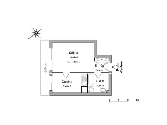 Studio (29.04 m²) à louer - Gien (45500)