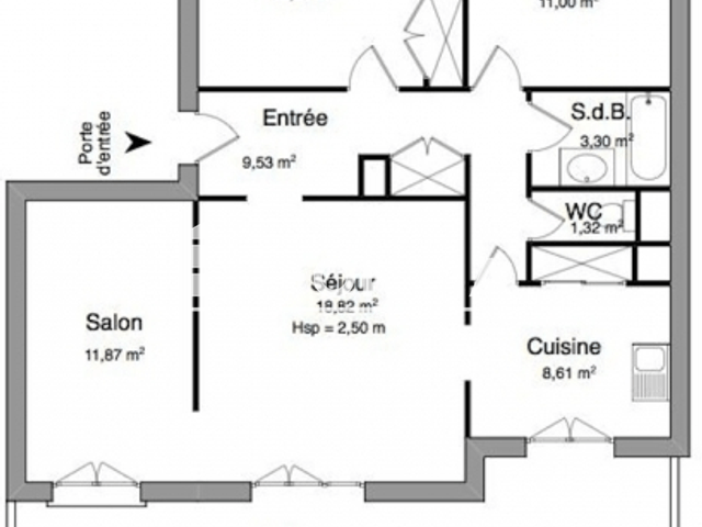 Appartement 4 pièces (76.66 m²) à louer - Nimes (30000)