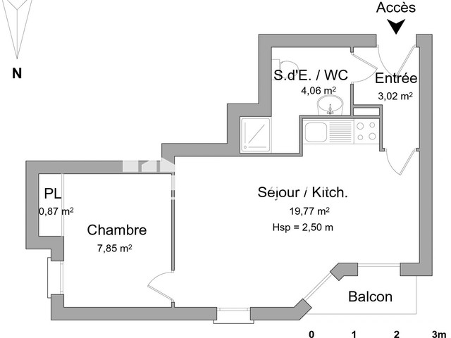 Appartement 2 pièces (35.57 m²) à louer - Orleans (45000)