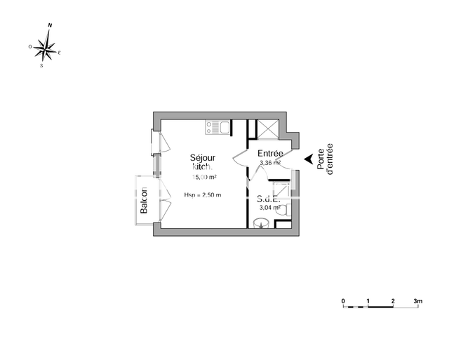 Studio (21.4 m²) à louer - Caen (14000)