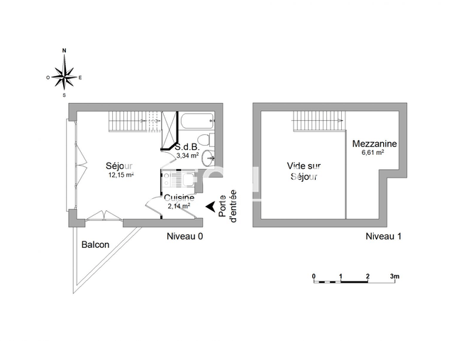 Studio (24.24 m²) à louer - Rennes (35700)