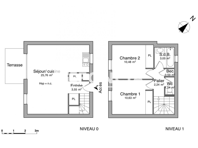 Appartement 3 pièces (57.48 m²) à louer - Varennes-vauzelles (58640)