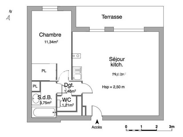 Appartement 2 pièces (47.22 m²) à louer - Vidauban (83550)