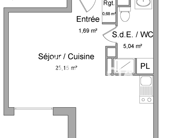 Studio (32.56 m²) à louer - Darnetal (76160)