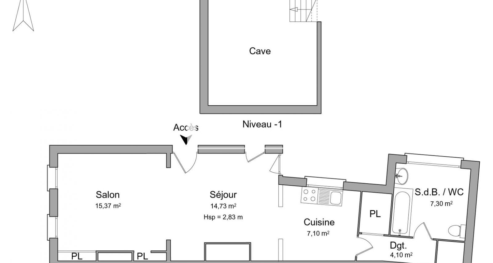Studio (48.6 m²) à louer - Amiens (80000)