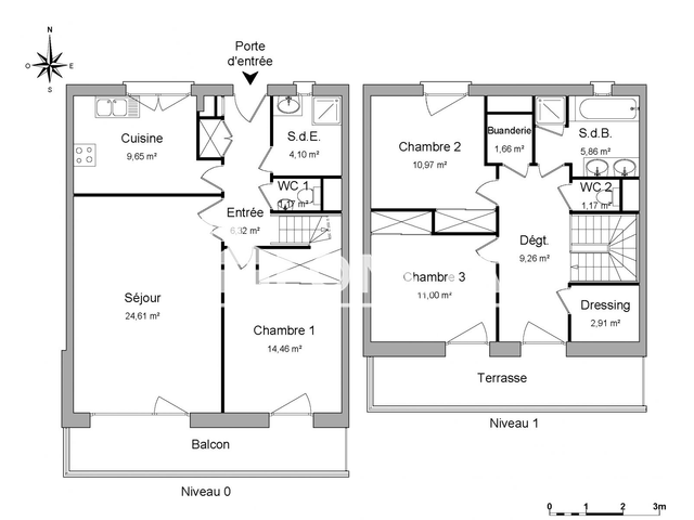 Appartement 4 pièces (103.14 m²) à louer - Caen (14000)