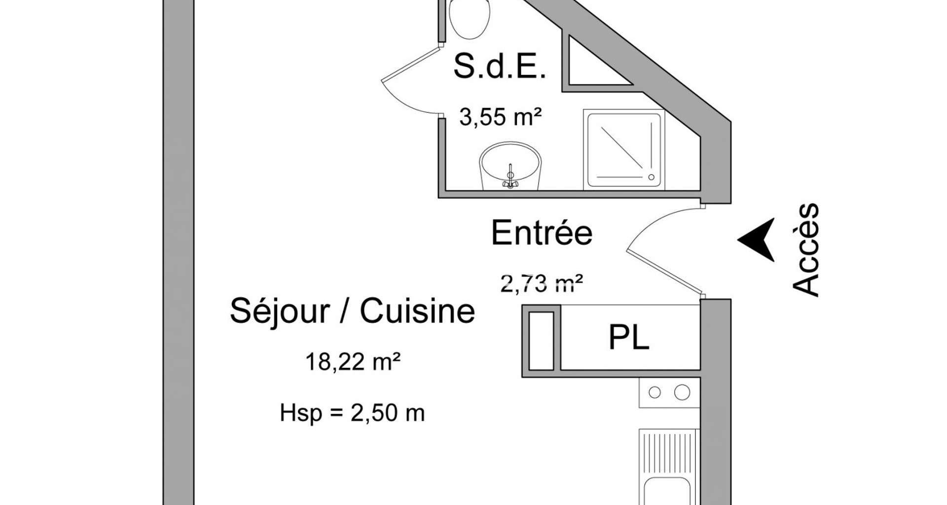 Studio (24.5 m²) à louer - Elbeuf (76500)