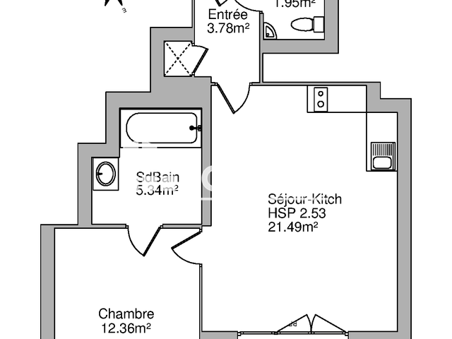 Appartement 2 pièces (44.92 m²) à louer - Orleans (45000)