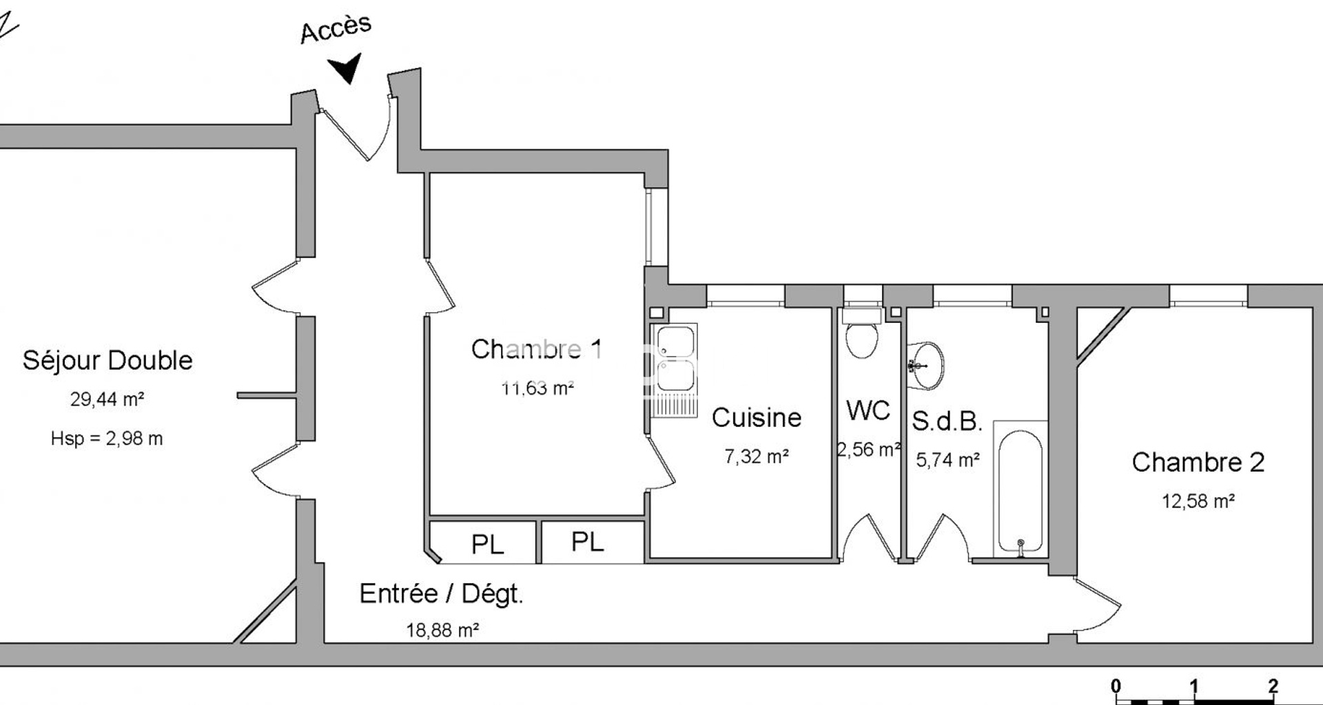 Appartement 4 pièces (88.15 m²) à louer - Paris 14ᵉ (75014)