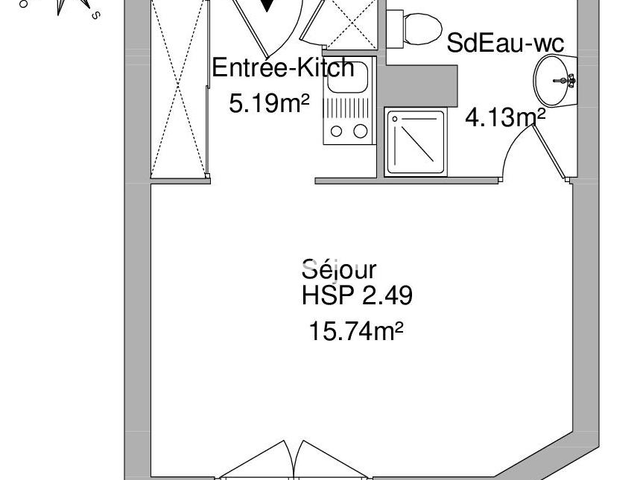 Studio (25.06 m²) à louer - Orleans (45100)