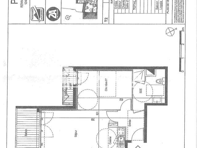 Appartement 2 pièces (41.5 m²) à louer - Rennes (35000)