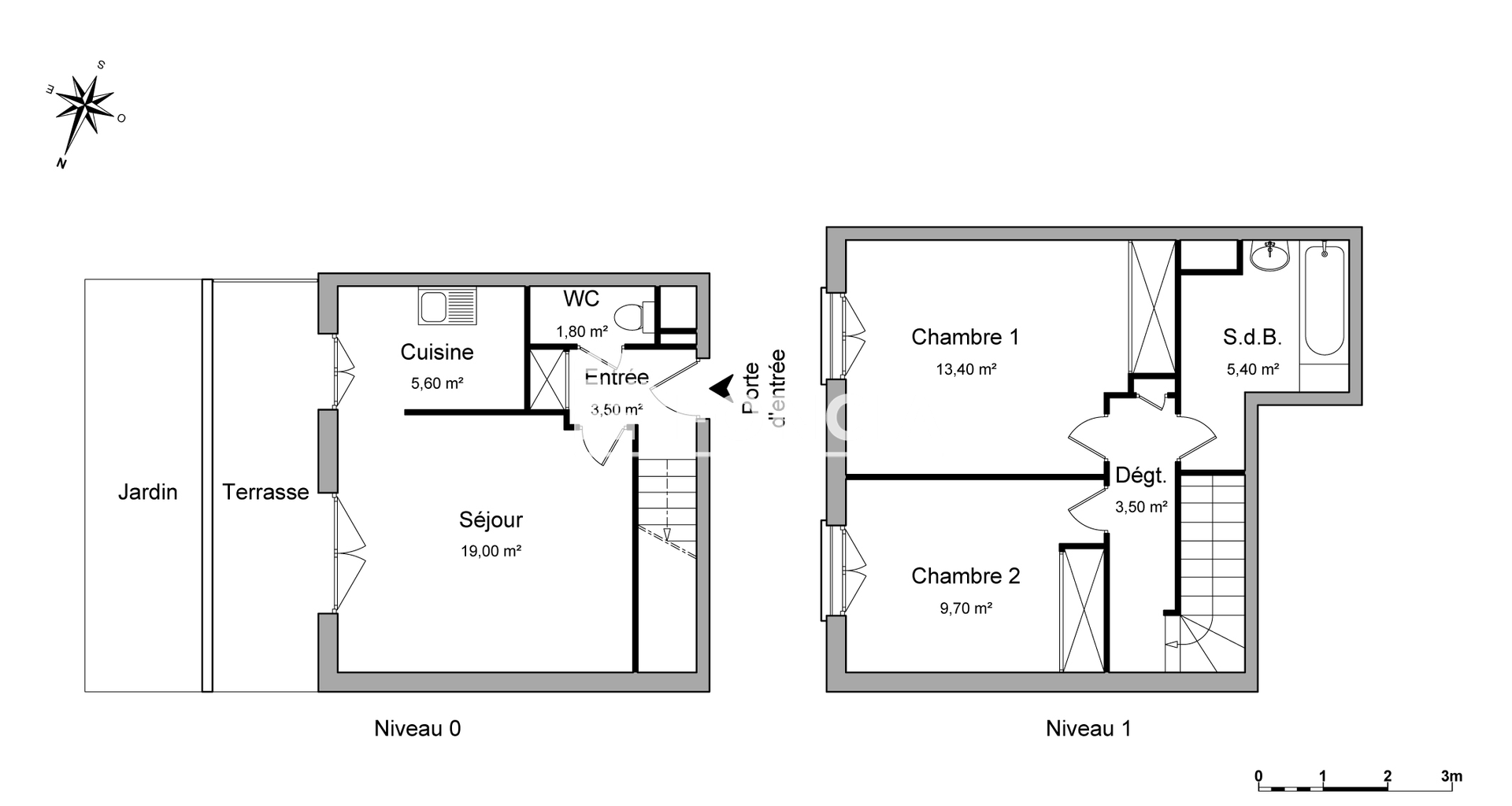 Appartement 3 pièces (61.9 m²) à louer - Alfortville (94140)