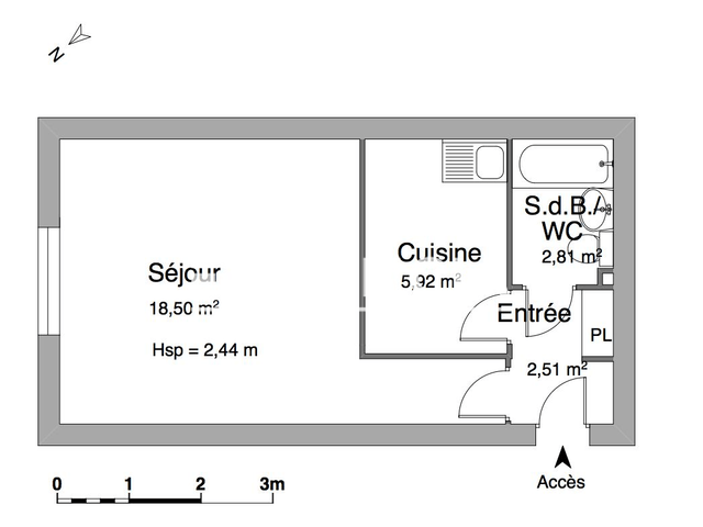Studio (29.74 m²) à louer - Rennes (35000)