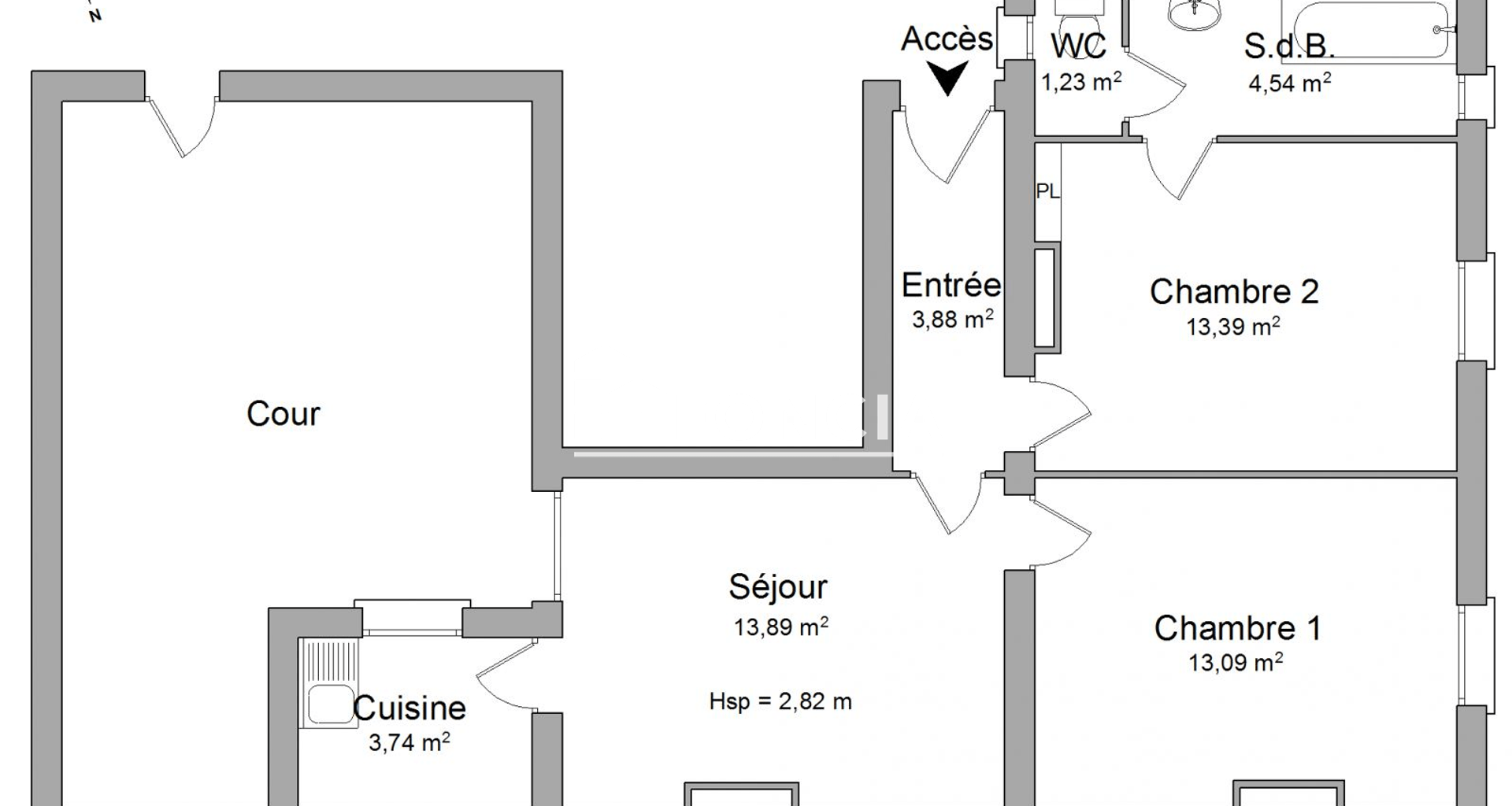 Appartement 3 pièces (53.76 m²) à louer - Saint-mandé (94160)
