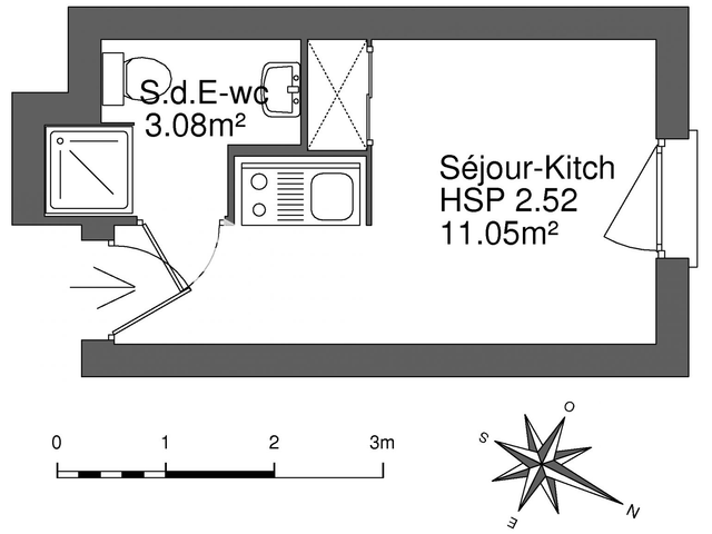 Studio (14.13 m²) à louer - Le Havre (76600)