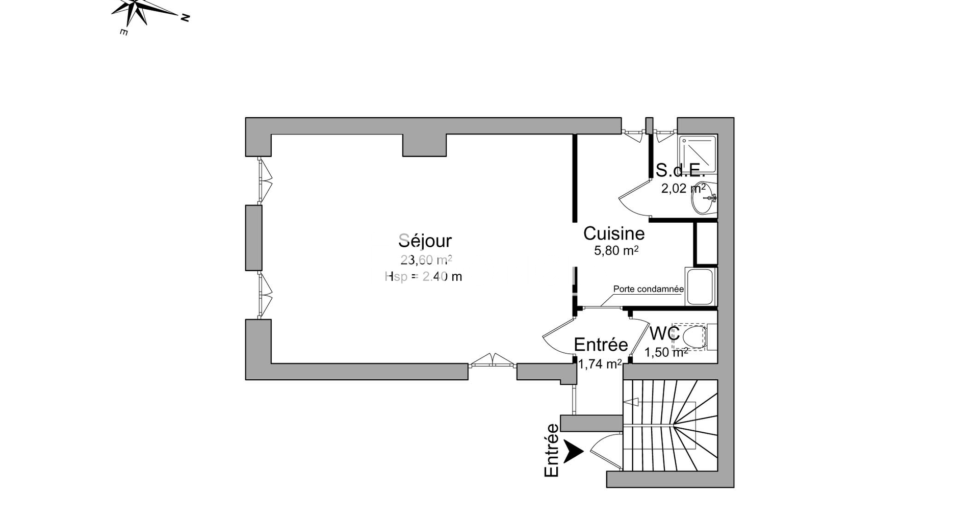 Studio (34.66 m²) à louer - Rouen (76000)