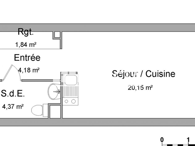 Studio (30.54 m²) à louer - Darnetal (76160)