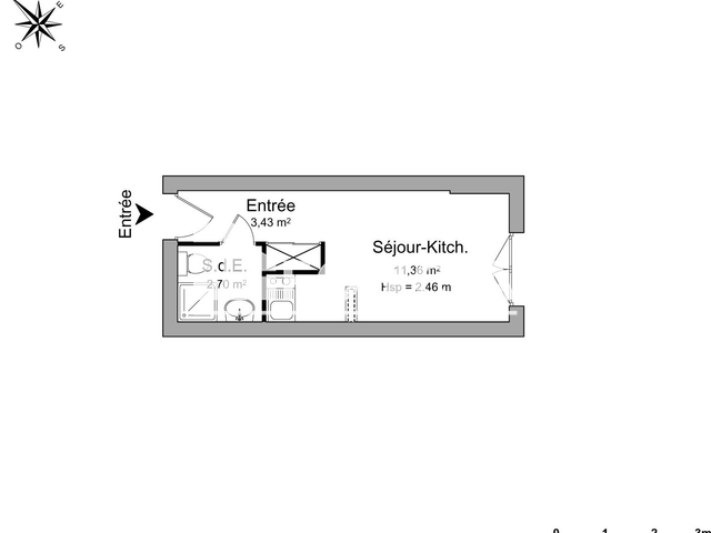 Studio (17.49 m²) à louer - Rouen (76100)