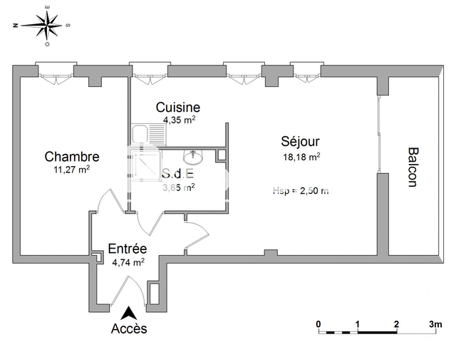 Appartement 2 pièces (42.19 m²) à louer - Orleans (45000)