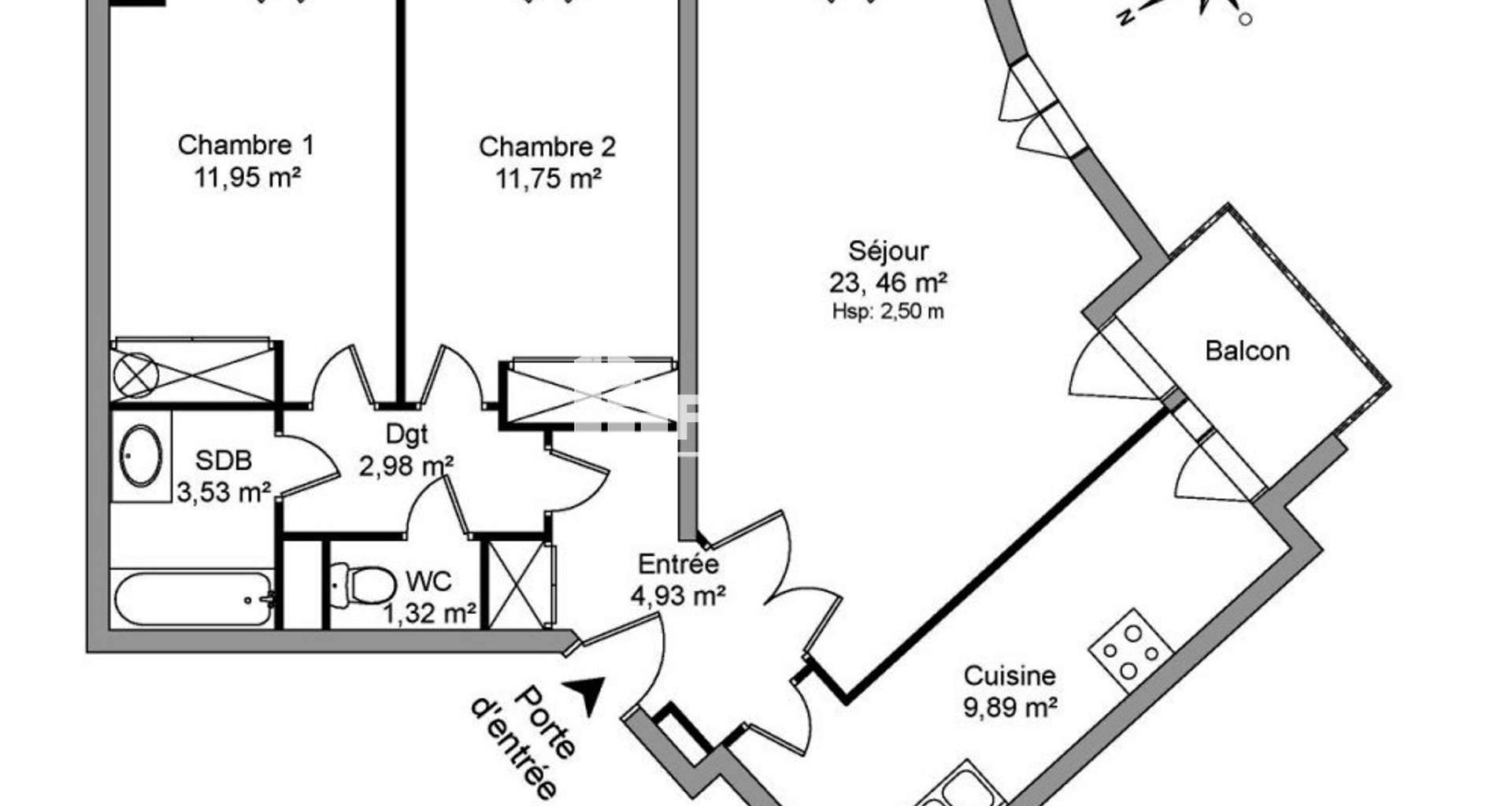 Appartement 3 pièces (69.81 m²) à louer - Le Plessis-robinson (92350)