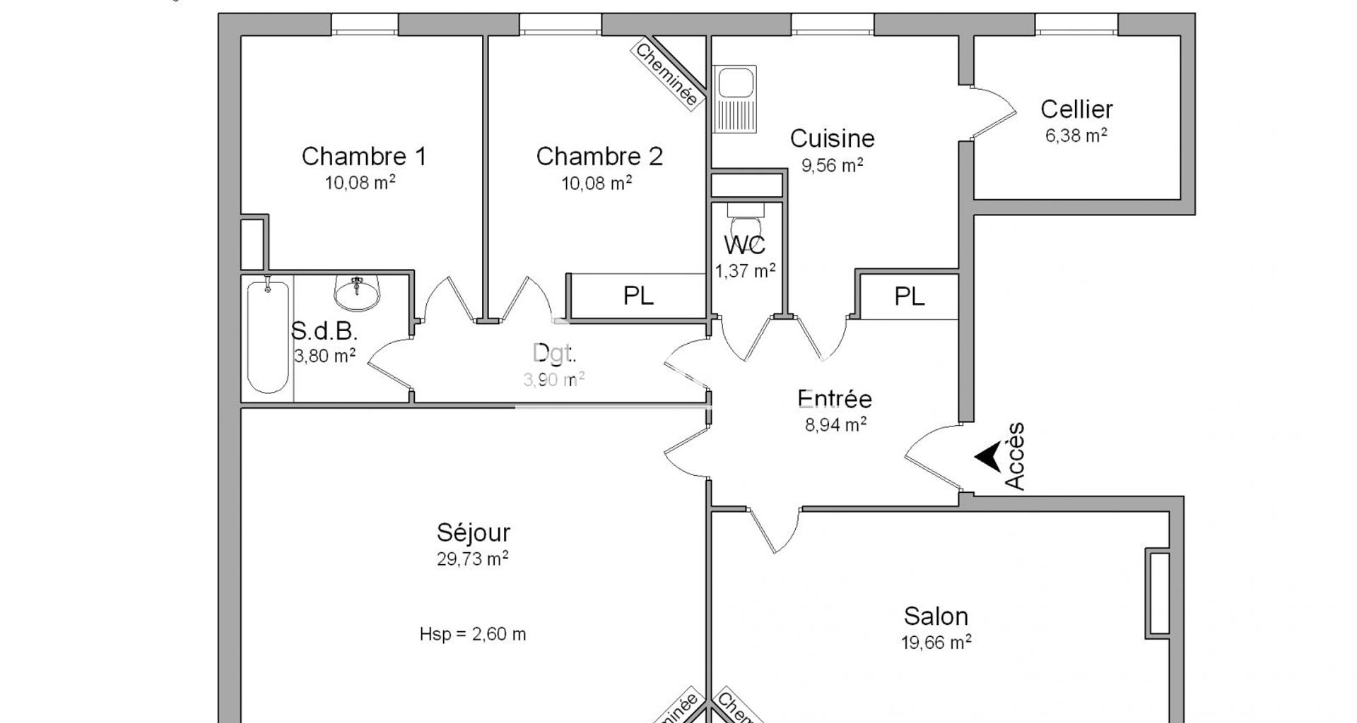 Appartement 4 pièces (103.5 m²) à louer - Orléans (45100)