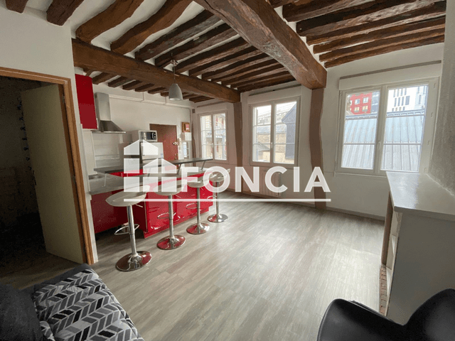 Studio meublé (27.8 m²) à louer - Rouen (76000)