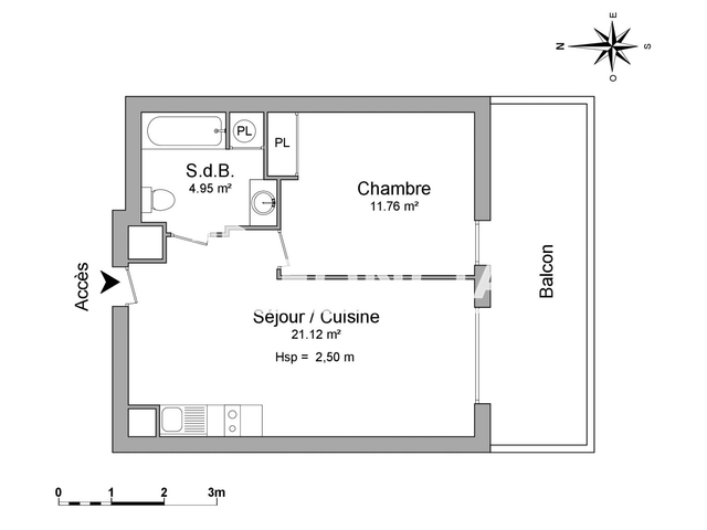 Appartement 2 pièces (37.83 m²) à louer - Le Luc (83340)