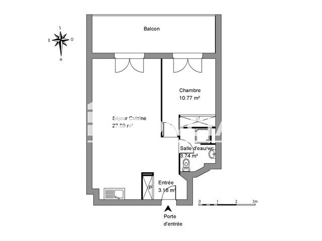 Appartement 2 pièces (45.28 m²) à louer - Montpellier (34000)