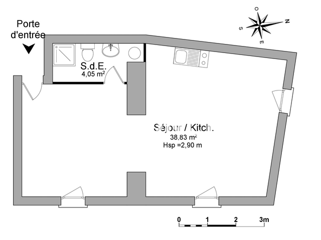 Studio (41.29 m²) à louer - Collias (30210)
