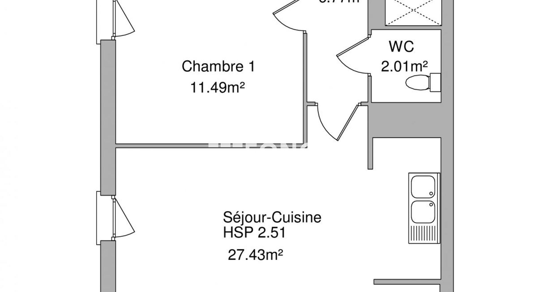 Appartement 3 pièces (62.46 m²) à louer - Orléans (45000)