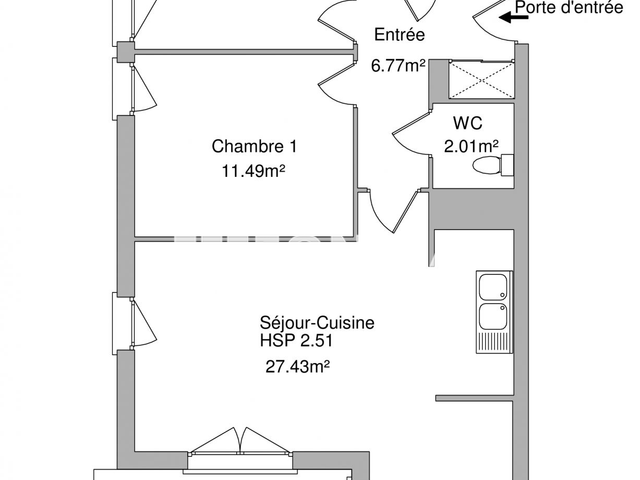 Appartement 3 pièces (62.46 m²) à louer - Orleans (45000)