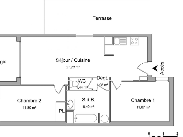 Appartement 3 pièces (60.09 m²) à louer - Juvignac (34990)