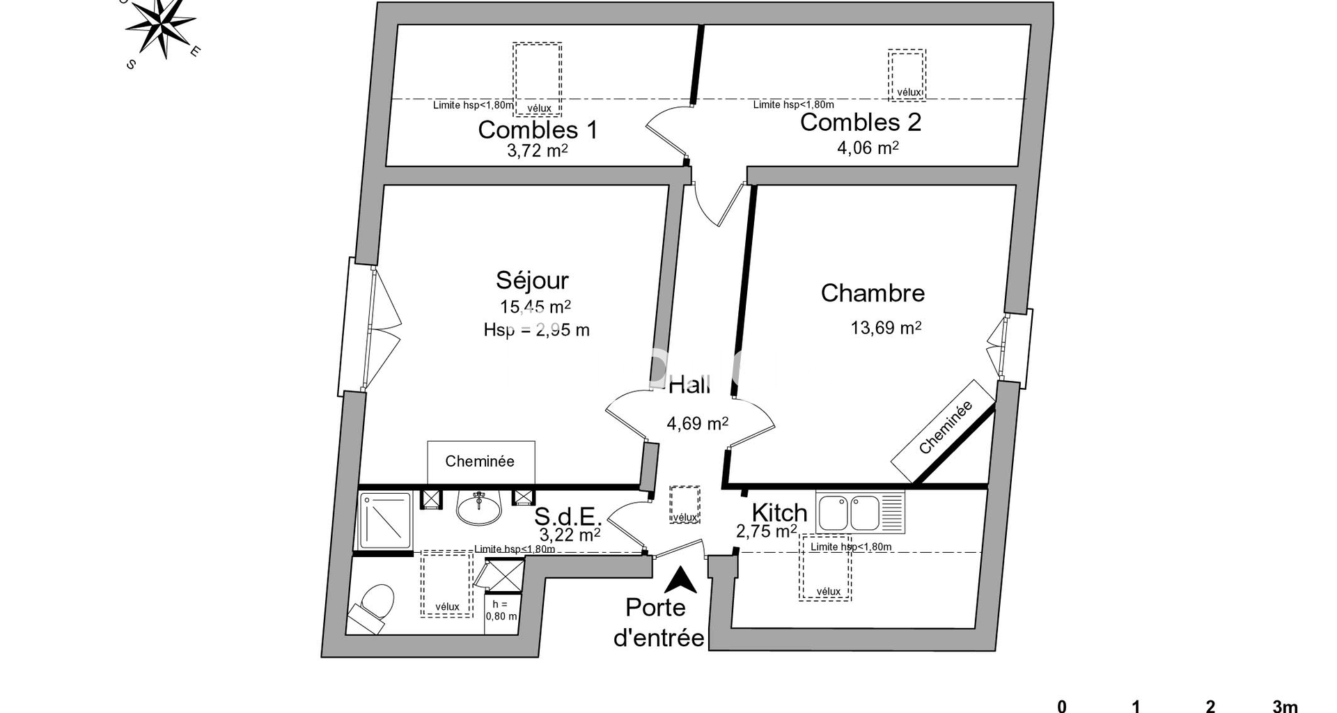 Appartement 2 pièces (47.58 m²) à louer - Argenteuil (95100)