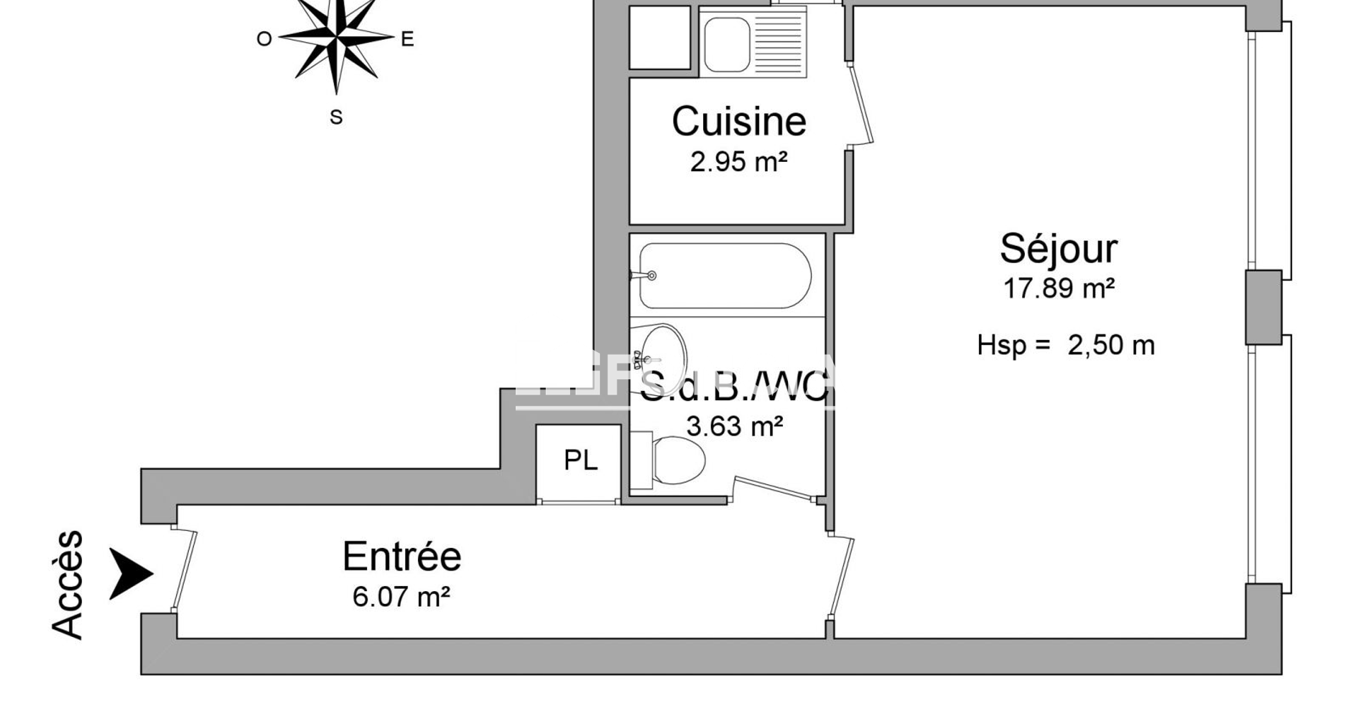 Studio (30.54 m²) à louer - Bagneux (92220)