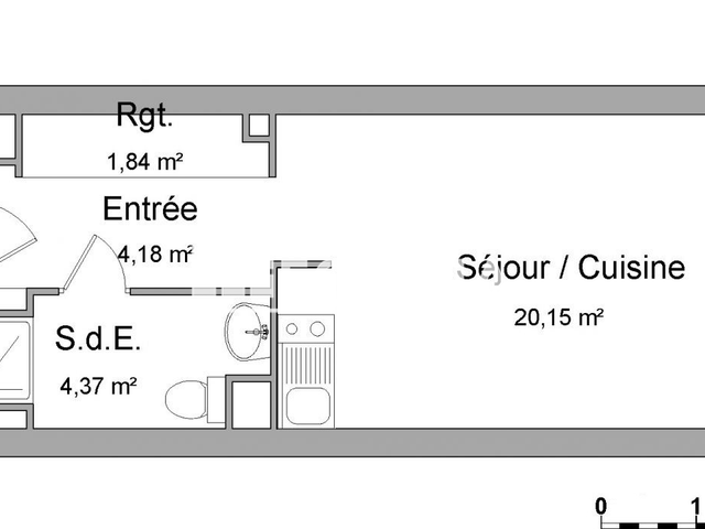 Studio (30.54 m²) à louer - Darnetal (76160)