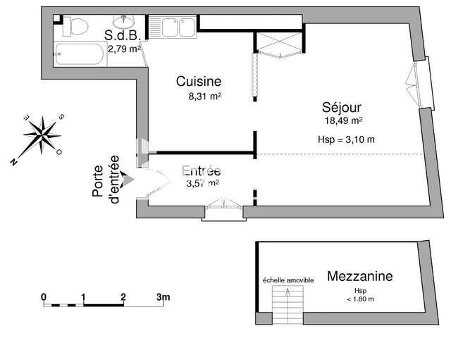 Studio (32.69 m²) à louer - Uzes (30700)