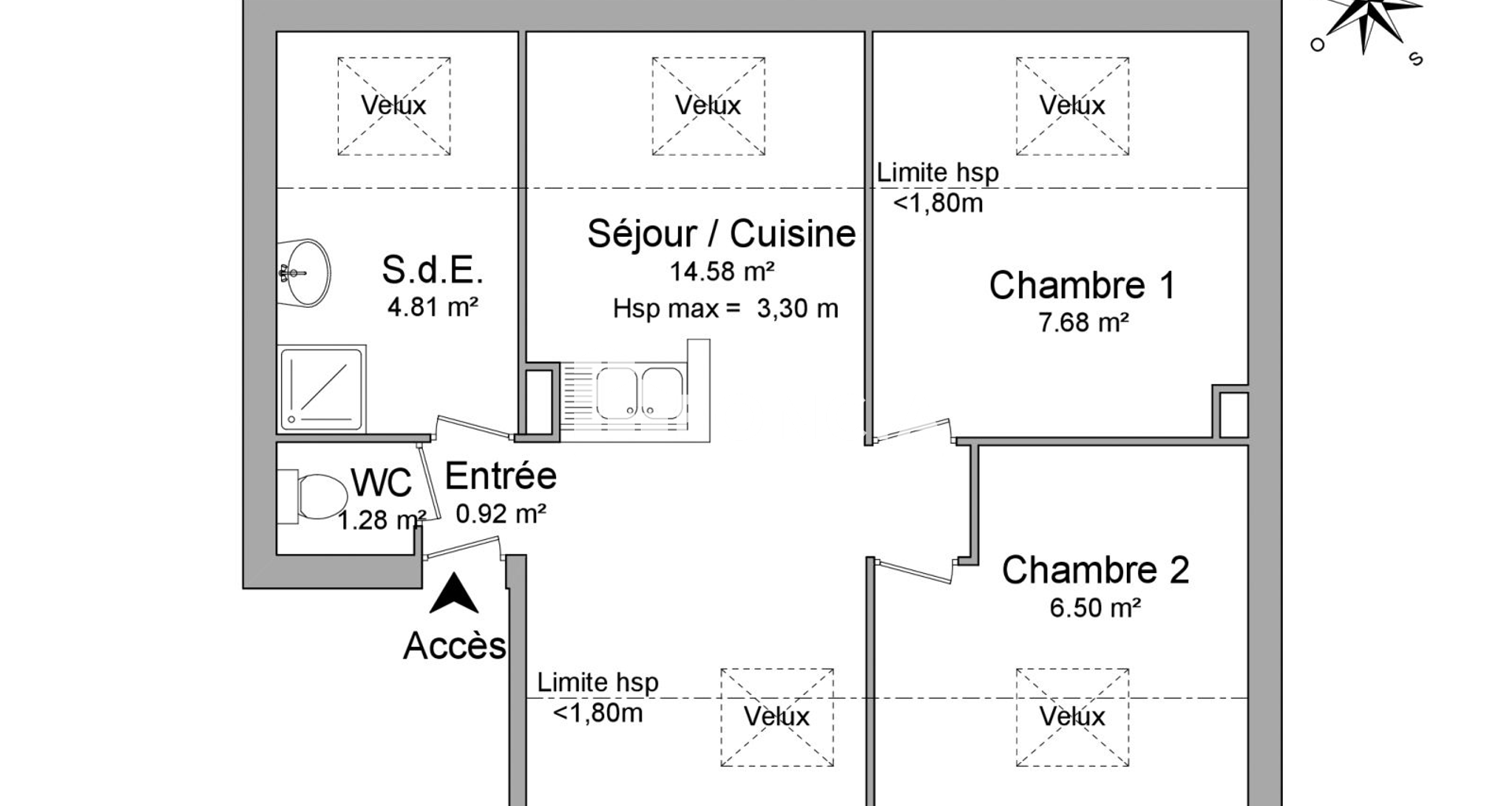 Appartement 3 pièces (35.3 m²) à louer - Antony (92160)